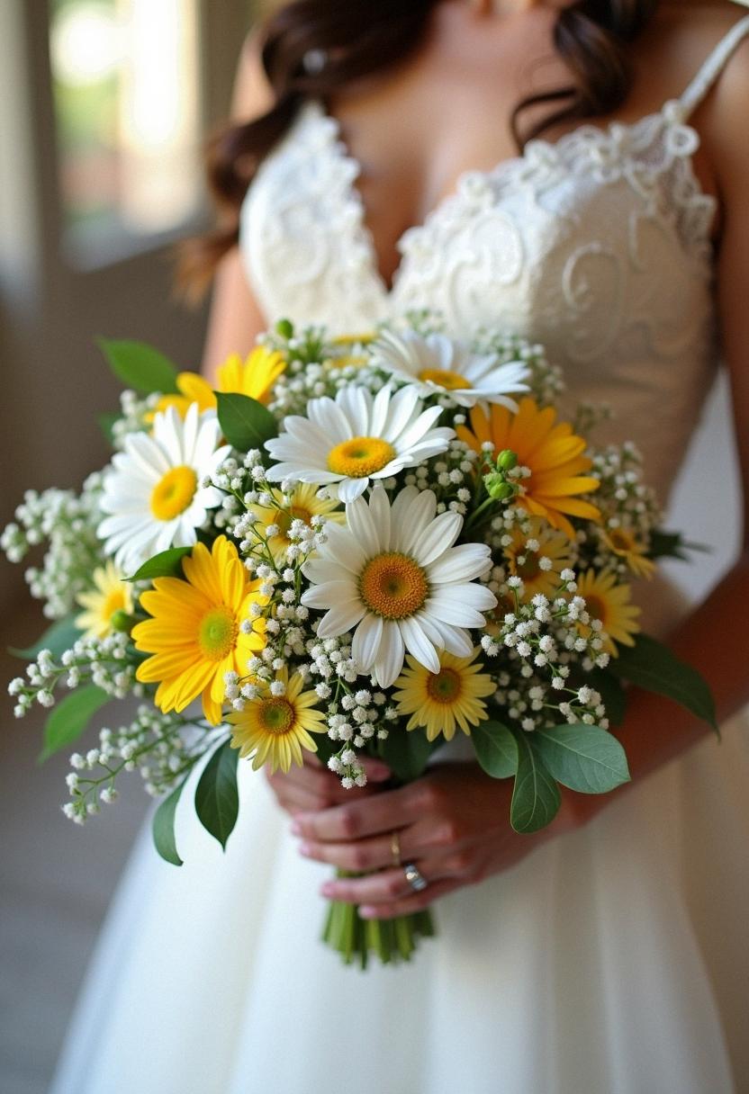 daisy bridal bouquet