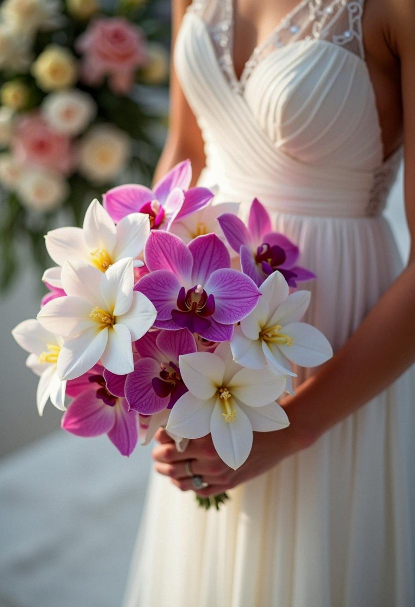 orchid bridal bouquets
