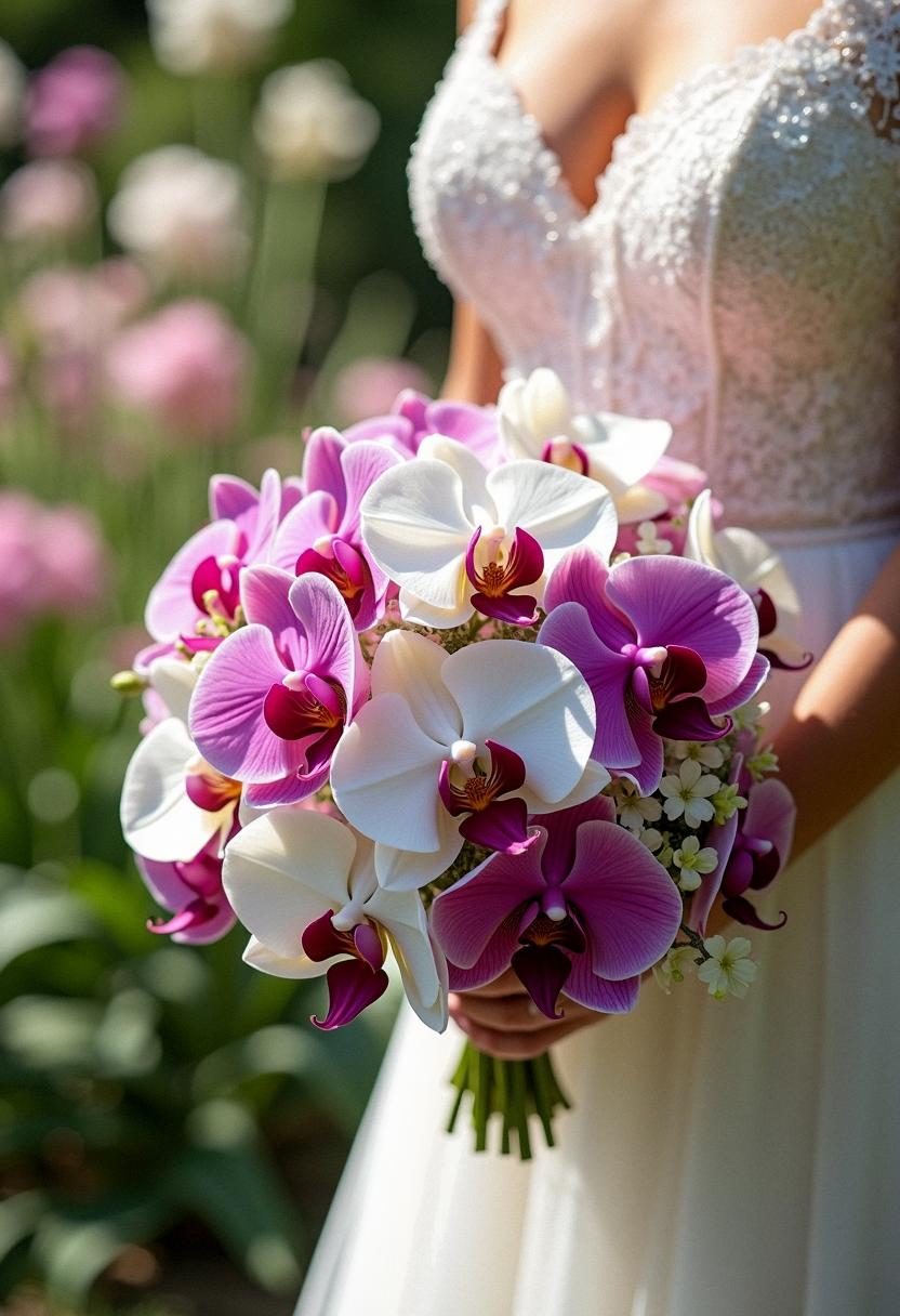 orchid bridal bouquets