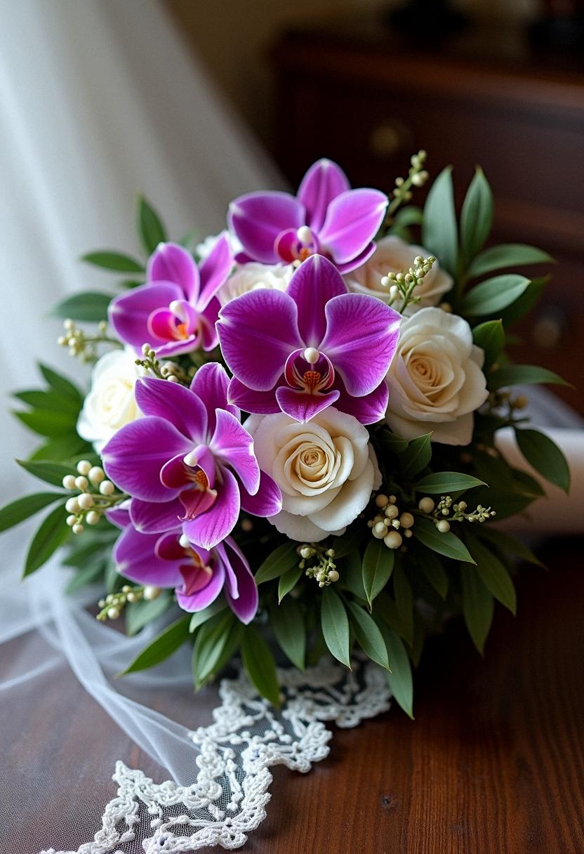 orchid bridal bouquets