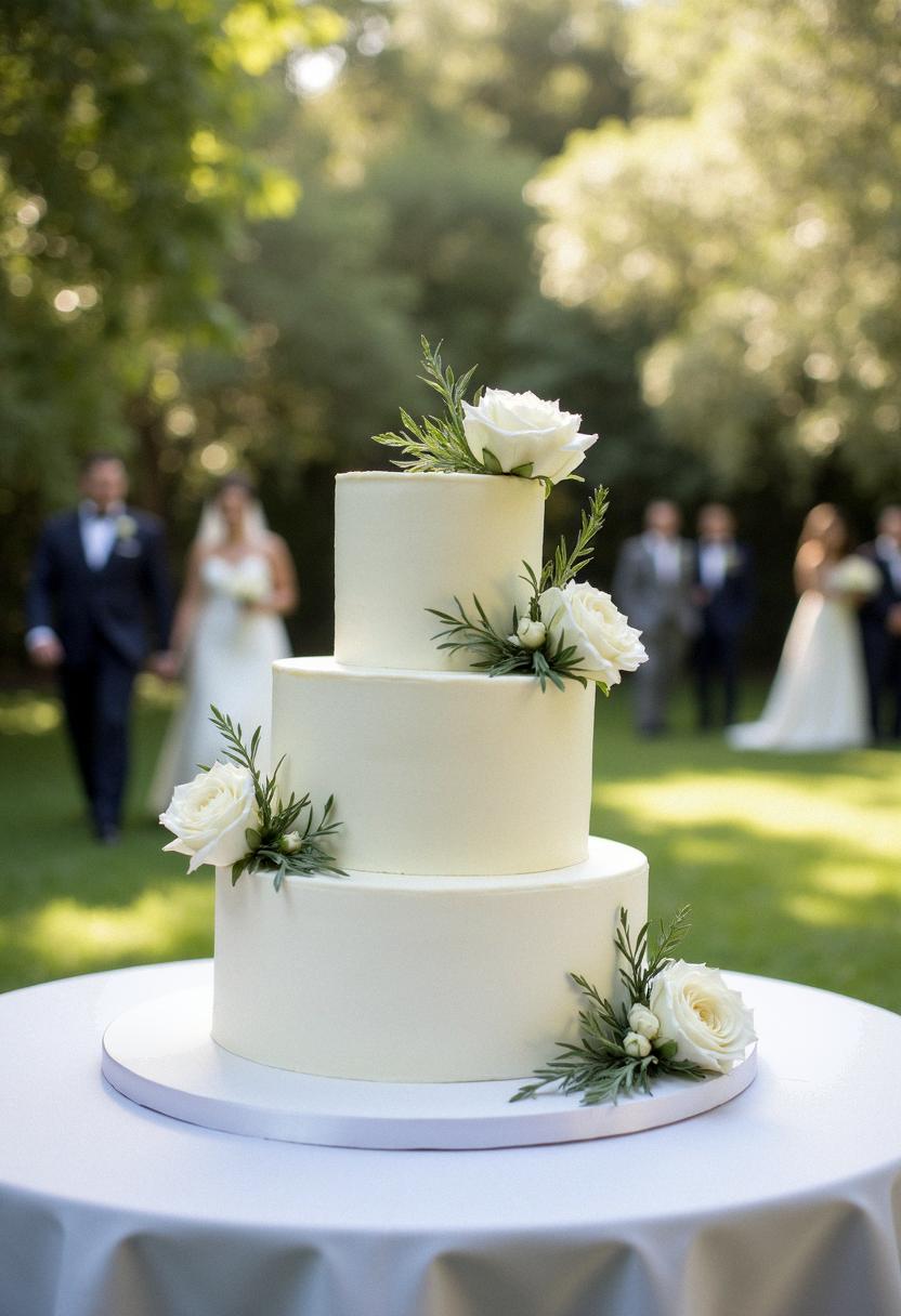 Simple Wedding Cake Ideas - TheChichBride.com