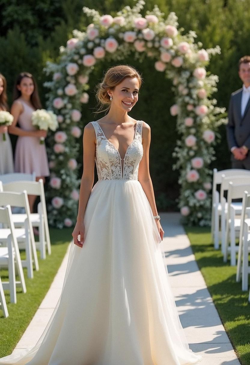 wedding dress for short bride