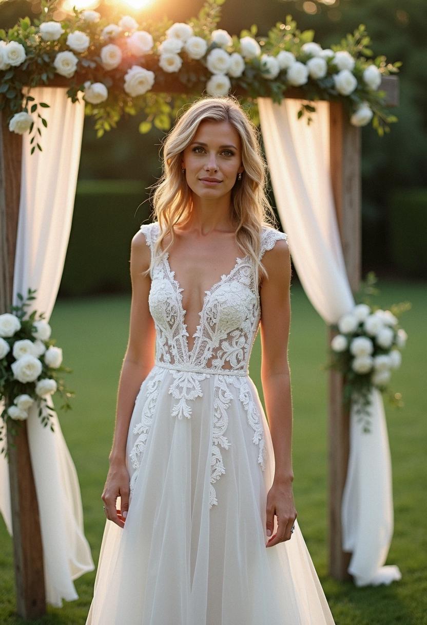 wedding dresses lace modest