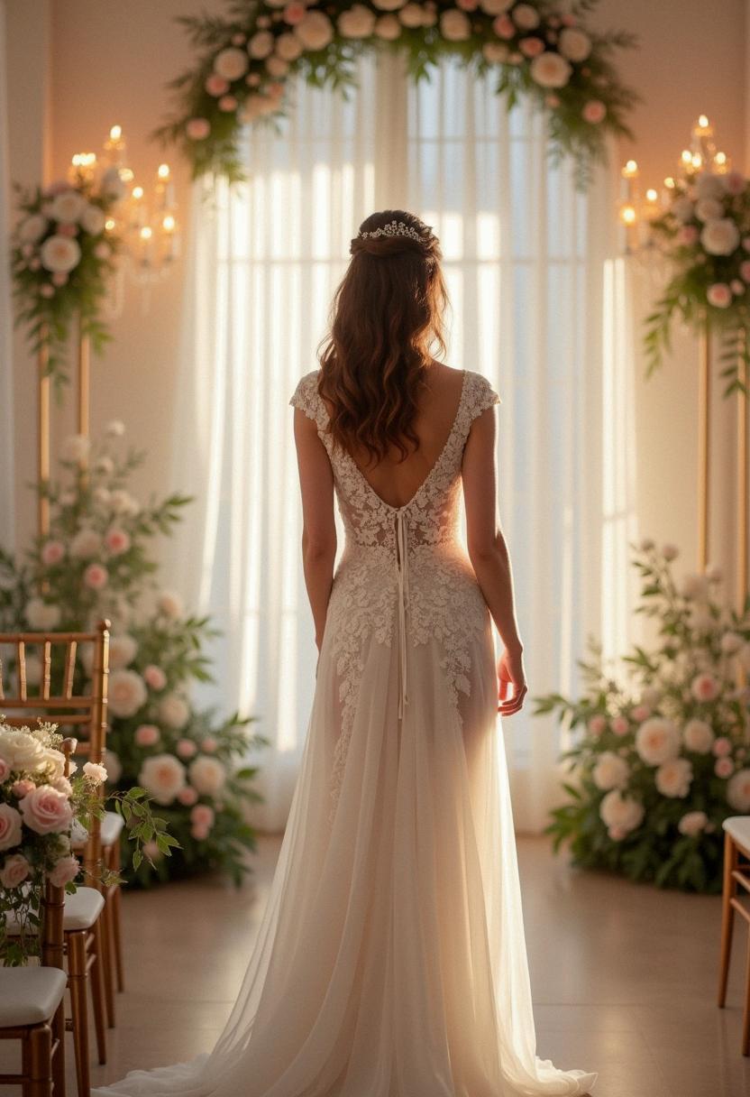 wedding dresses lace modest