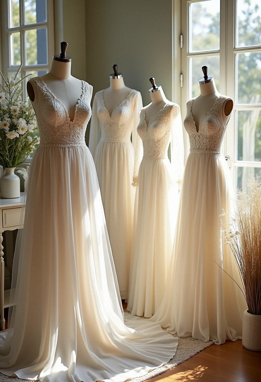 wedding dresses lace modest